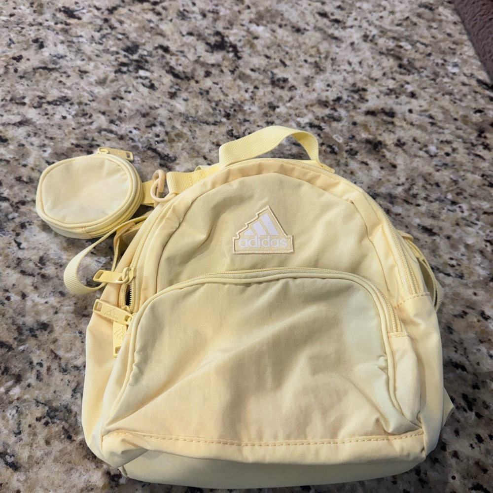 Adidas Soft Yellow Mini Backpack - image 1